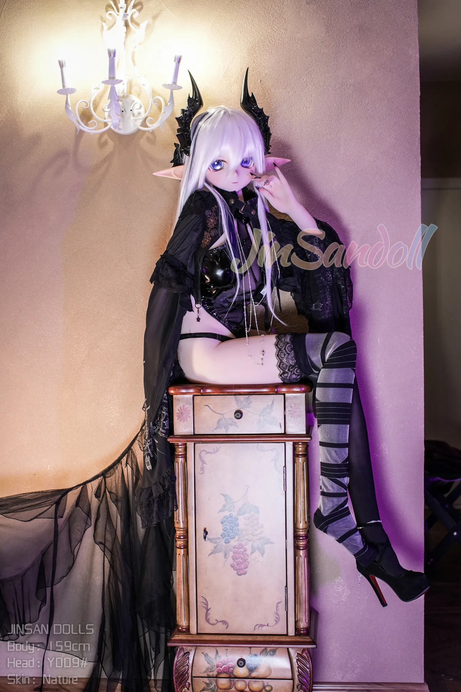 159cm (5ft3) H-Cup Anime réaliste PVC et S-TPE Poupée sexuelle Tête #Y009